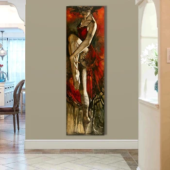 

Top Selling Lady Abstract Handed Painted Oil Painting On Canvas Wall Pictures Unframed