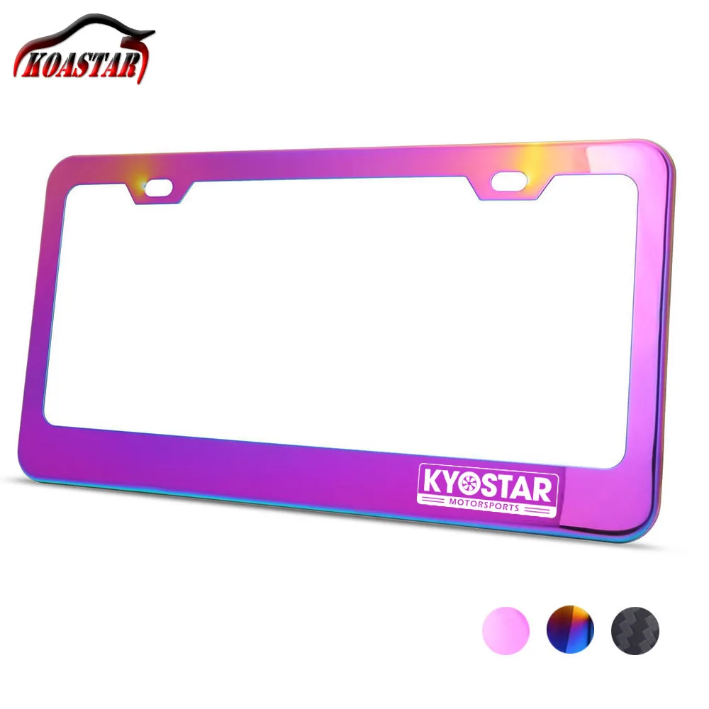 KD7047NE US stainless steel license plate frame Neochrome6