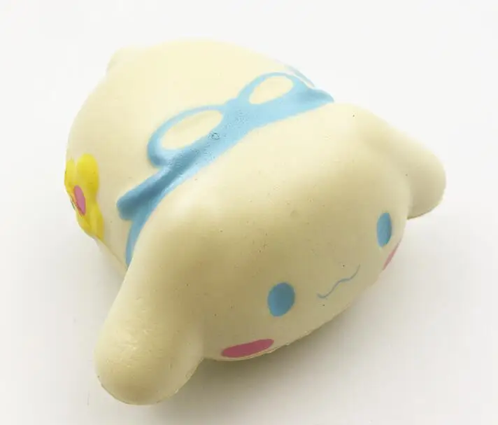 Мягкие Cinnamoroll пудинг собака медленно поднимающийся ароматизированный Kawaii Squishies Jumbo Squeeze игрушки для детей рождественские подарки Mochi - Цвет: Фиолетовый