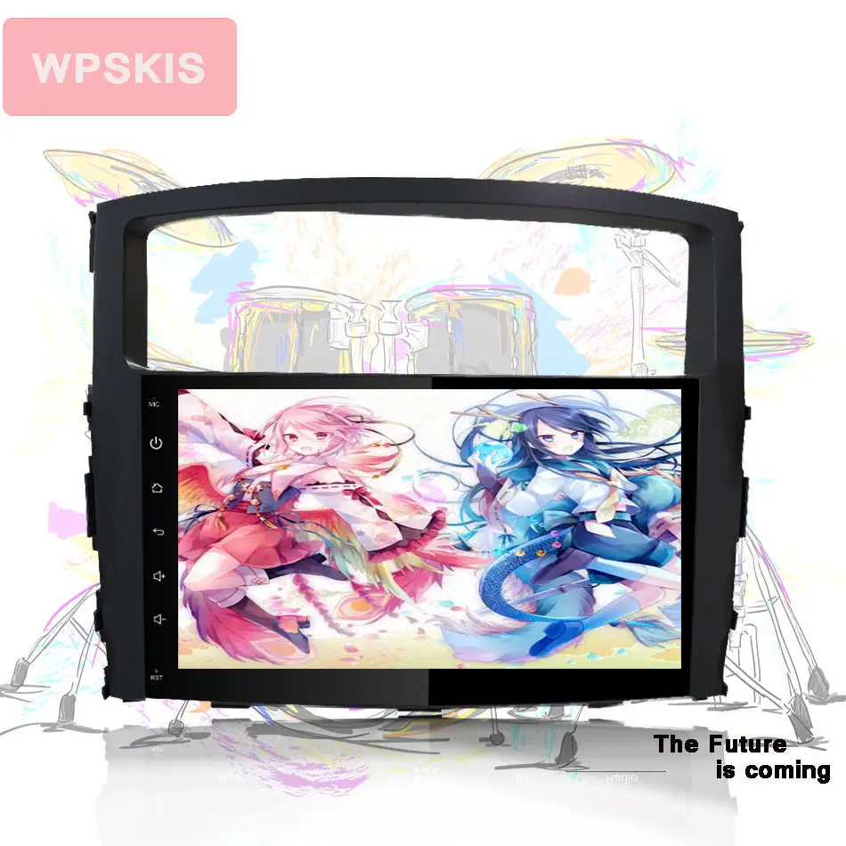 Best Octa Core 1024*600 Android 9.0 car dvd player GPS navigation Radio Stereo for Mitsubishi Pajero V97 V93 2006 -2015 Tape recorder 1