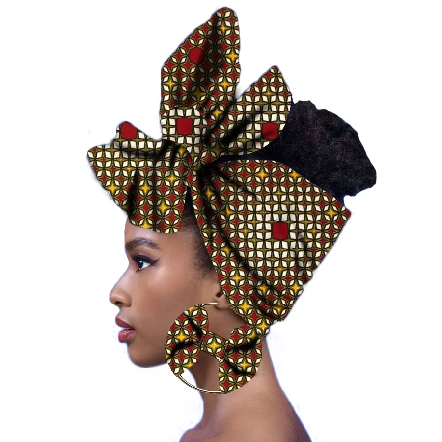 African Headwrap Wax Turban Ankara Headtie (6)