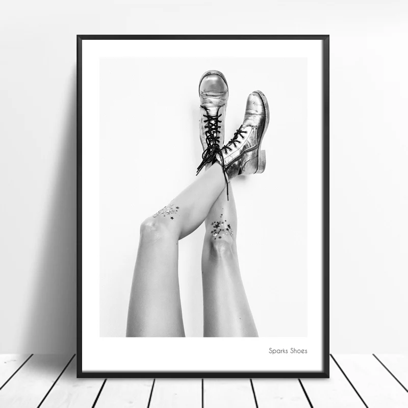 

Sparks_shoes Posters And Prints Wall Art Canvas Painting Wall Pictures For Living Room Nordic Decoration