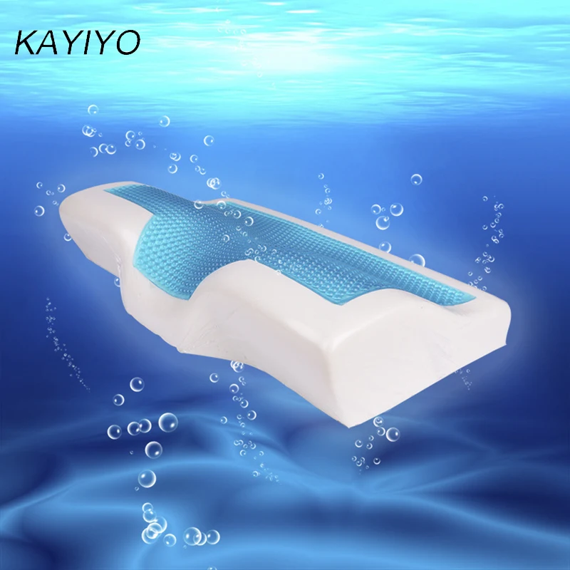 L097- High Quality Summer Cool Gel Pillow With Cool Pad Summer Cooling Gel Memory Foam Pillow Washable Pillow Case (2)
