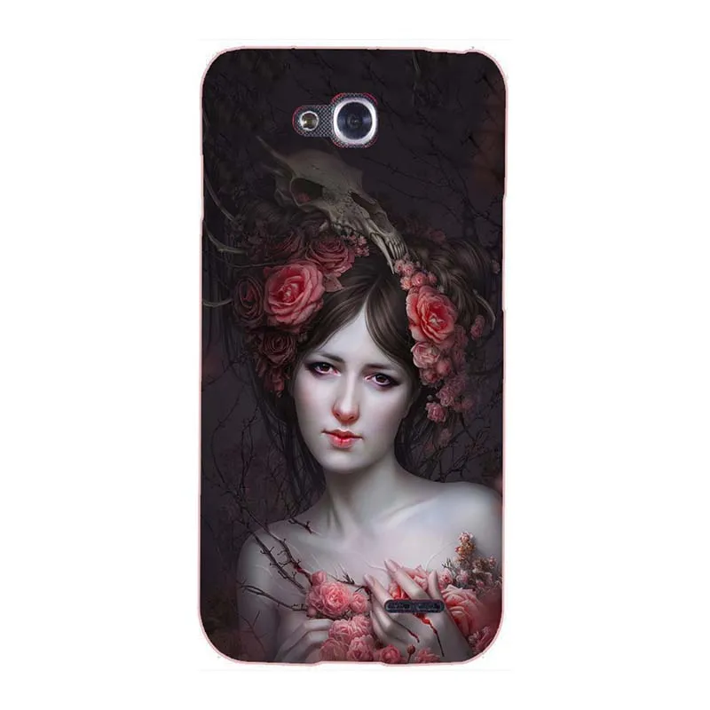 Phone Cases For For LG Optimus L90 D410 D405 D405N Case Print Rose Wolf Patterned Cover Soft Silicone Back Shell Fundas Para - Цвет: A297