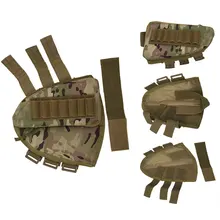 Тактический приклад дробовик сумочка-магазин для приклада ружья портативный чехол корпус держатель картриджа Чехол Держатель щек кожаный коврик