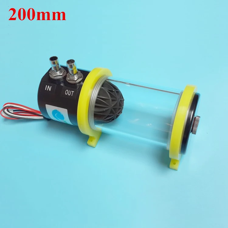 

MS-500x 200mm New Acrylic Computer water cooling kit cooled cylindrical Radiator circulation water tank+water pump box set