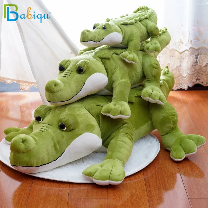 

60-120cm Stuffed Animal Real Life Alligator Plush Toy Simulation Big Eyes Crocodile Dolls Kawaii Pillow for Girls Birthday Gifts