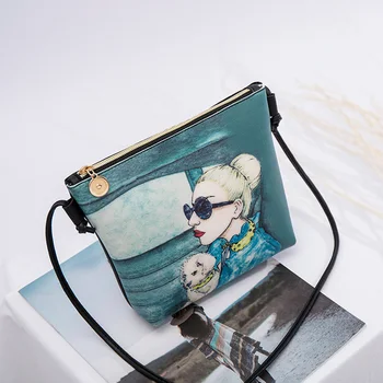 

Hot Selling Women Crossbody Bags Mini Stylish Pattern Messenger Bags PU Leather Shoulder Bag -B5
