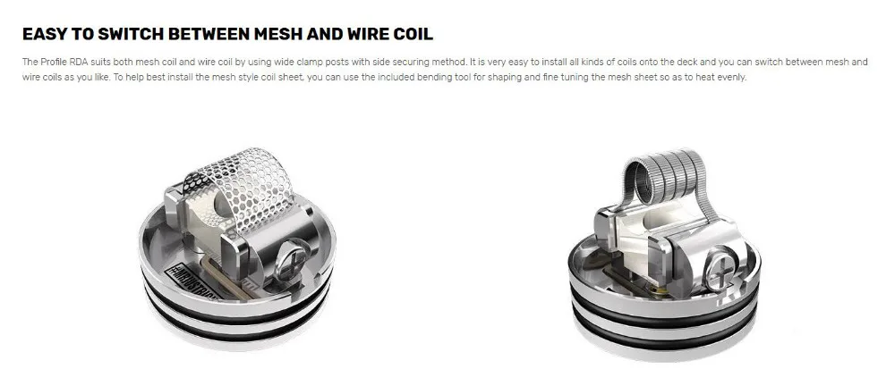 New Colors Wotofo profile rda 24mm Mesh Coil Atomzier Vape Tank rebuildable electronic cigarette Matte  Aluminum Frosted Color (2)