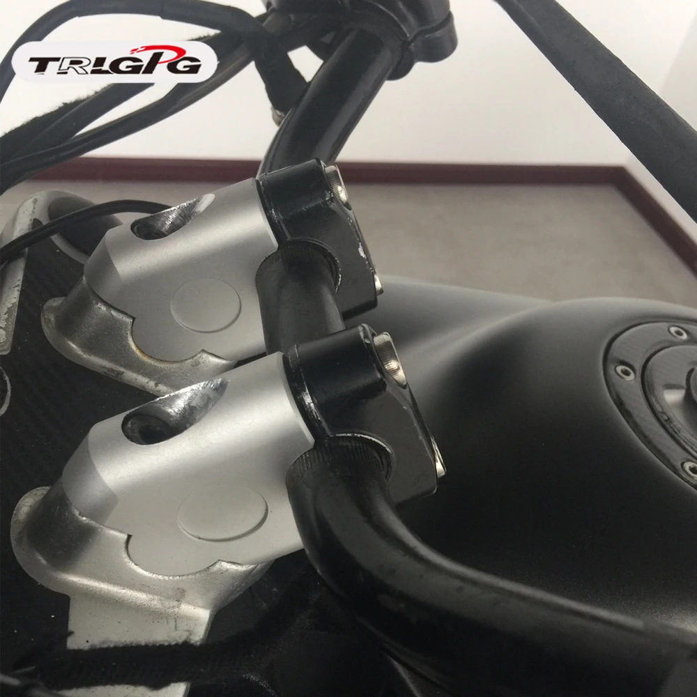 Anodizzato 2 Pollice givole Moto Manubrio Riser Per 7/8 &quot22 мм grasso manubrio Morsetto для Honda CB500F 2018|Руль велосипеда|