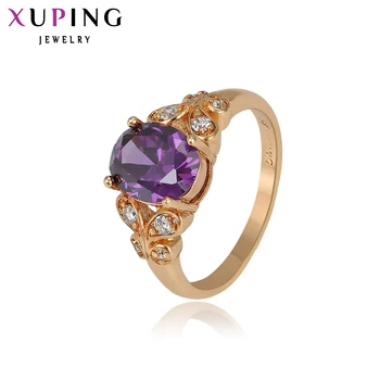 

Xuping Female Ring High Quality Brand Designer Lady Wedding Rings with White\Violet Christmas Gift S30,4\S20,2-11709