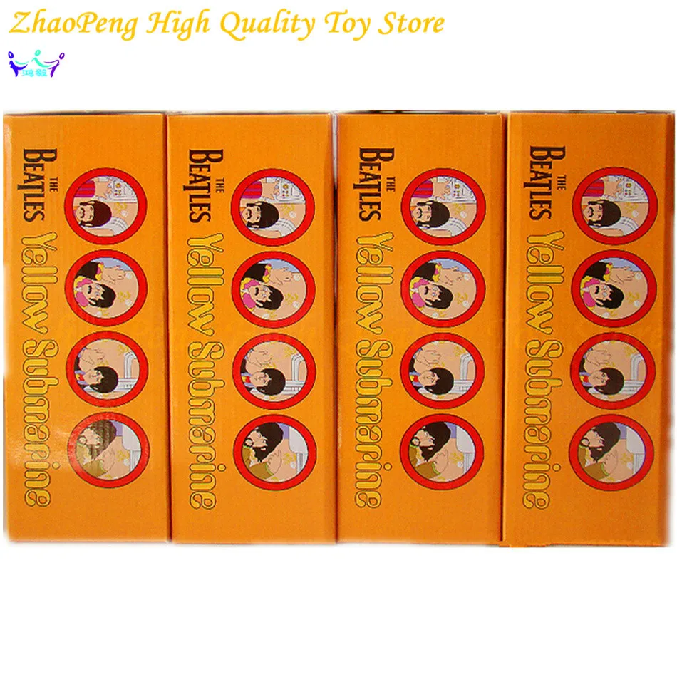 

Free Shipping 4pcs/Set Beatles Vinyl Doll Bearbrick Be@rbrick 400% Submarine DIY Action Figures Anime Figures kids toys