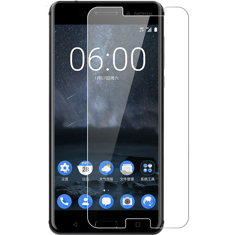 2 шт Стекло для Nokia 6 защита экрана закаленное стекло для Nokia 6 стекло для Nokia 6 TA-1021 Защитная пленка для телефона Wolfsay