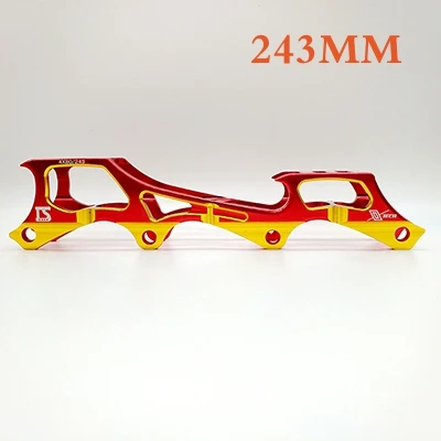 Рамка для роликов рокер рамка 219 мм 231 мм 243 мм алюминиевый сплав 7000 с осями - Цвет: red golden 243