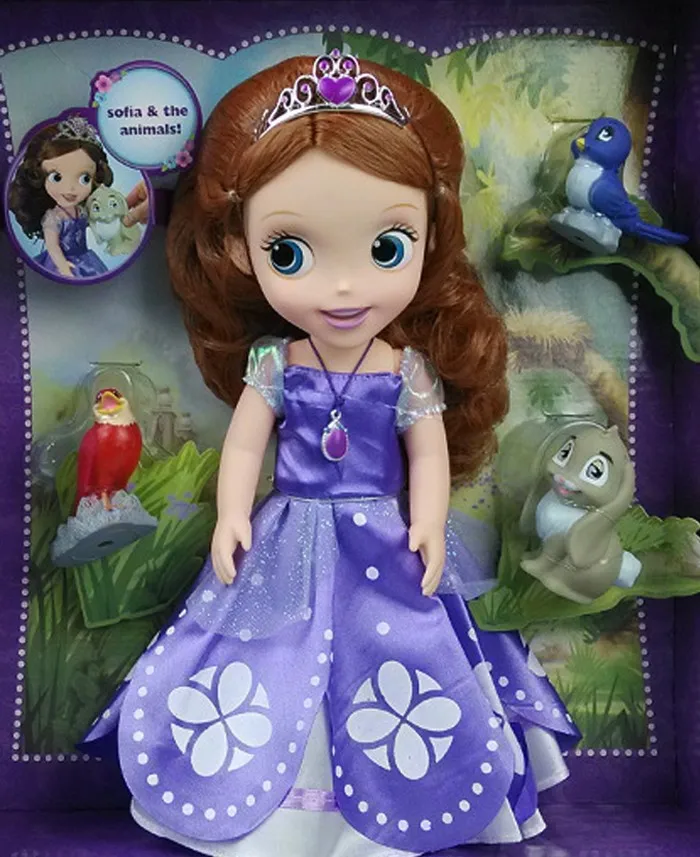 Горячая Принцесса София с животными друзья кукла игрушка София первый подарок для девочки подарок на день рождения