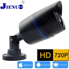 Jienu 720 P hd mini ip-камера водонепроницаемый 24led ик ночного видения p2p камеры смартфон view onvif h.264