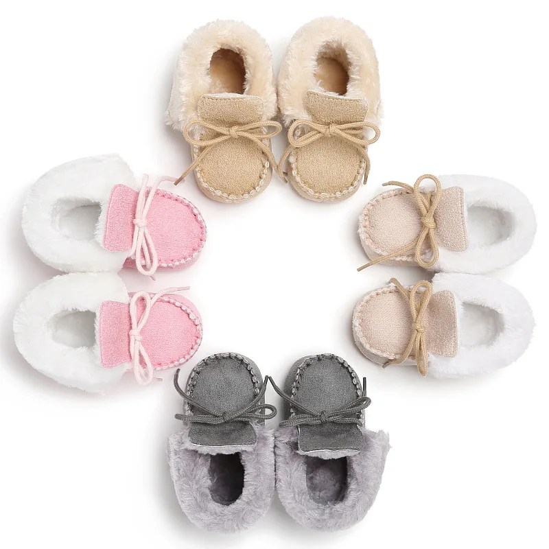 Sapatos de Bebê Sapatos de Pele de lã Meninas do Bebê Botas de Pele Botas de Bebê Inverno Botas Crianças Quentes Carneiro Couro Genuíno Menino 16 sapatos de pele de lã meninas do
