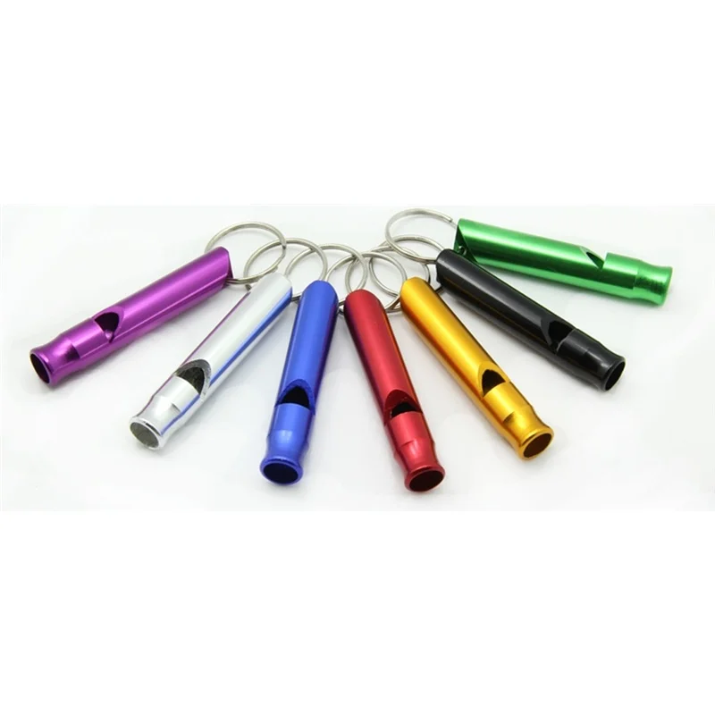Mixed Aluminum Emergency Survival Whistle Metal Outdoor Keyring Keychain Sport Leisure Entertainment | Спорт и развлечения