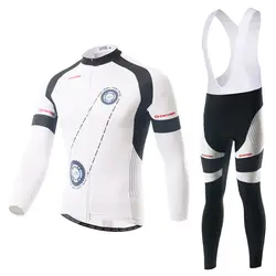 Для мужчин белый Демисезонный Велоспорт Комплекты для девочек Pro Team быстросохнущая велосипед Горные Джерси кожи костюм MTB Велосипедный