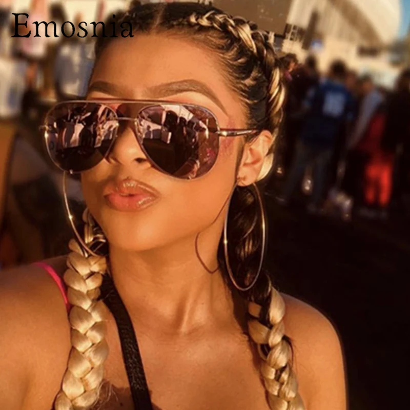 

Sexy Pilot Sunglasses Women Men Luxury Brand Sun Glasses Black Pink Mirror Lens Gafas De Sol Female Sunglasses