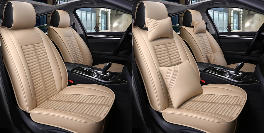 Новые кожаные универсальный авто чехлы на сиденья для Audi A6L Q3 Q5 Q7 S4 A5 A1 A2 A3 A4 B6 b8 B7 A6 c6 A7 A8 аксессуары наклейка на автомобиль