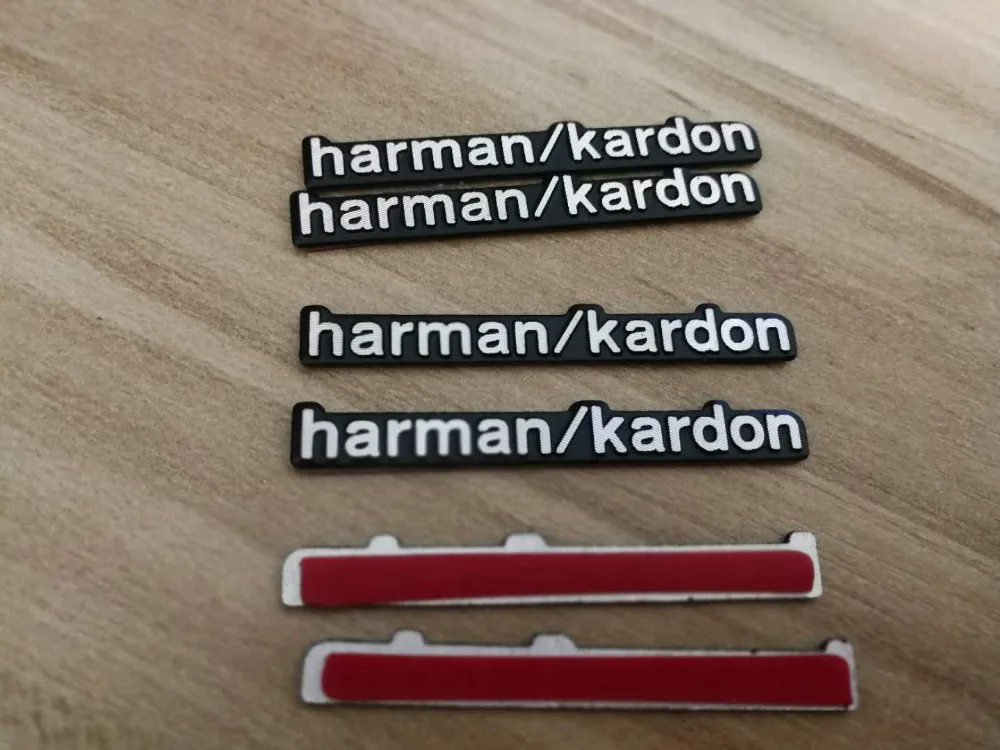 10X harman/kardon Hi-Fi Динамик аудио Динамик 3D Алюминий значок, стикер, эмблема стерео 43x5 мм