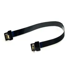 FPV-системы Угловой Micro HDMI Мужской Тип D к Тип D Гибкие печатные платы плоский кабель 10 см 20 см 30 см 50 см 80 см 100 см для GoPro gh4 bmpcc A5000 a6000 A7R A7