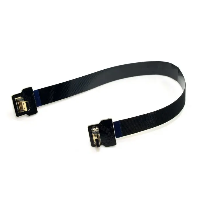 FPV Угловой Micro HDMI Тип D к Type FPC плоский кабель 10 см 20 30 50 80 100 для Gopro GH4 BMPCC A5000 A6000 A7R A7 |