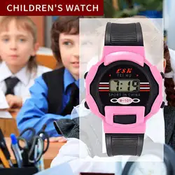 Reloj дети часы Дети Мужчины Девочки цифровой спортивный светодиодный Электронные Водонепроницаемые наручные часы мальчик девочка