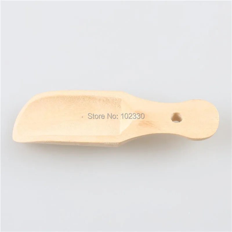 

200pcs Mini Wooden Scoops For Bath Salts Essential Oil Candy Laundry Detergent Wood Bath Salt Spoon Men/Women Cosmetic