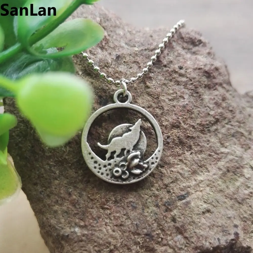 Fox Necklace nature woodland animal jewellery silver plated