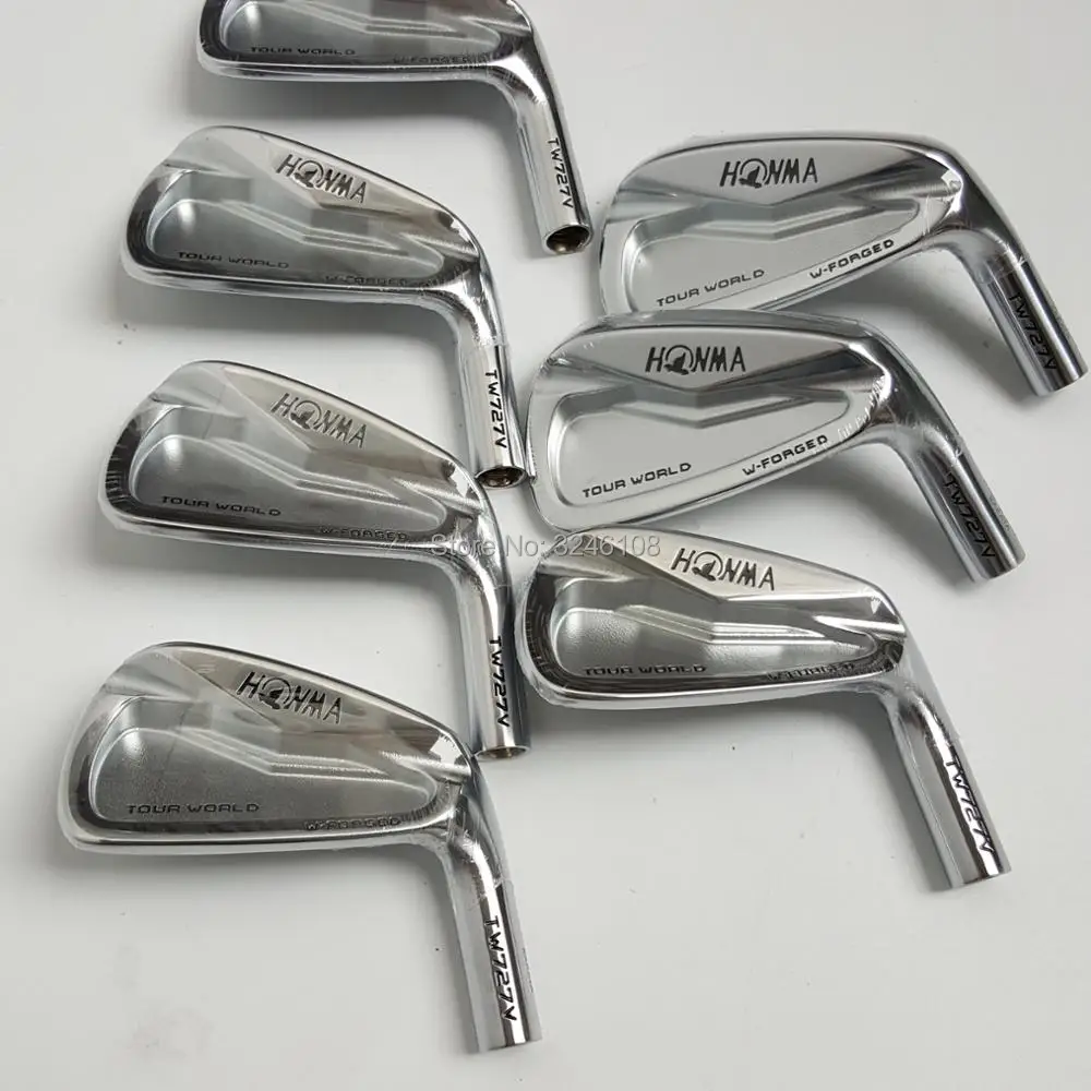 Утюги для клюшек для гольфа HONMA 727 v, железная группа 4-10 Вт(7 шт.), набор железа HONMA, стальной вал для гольфа и головка для гольфа