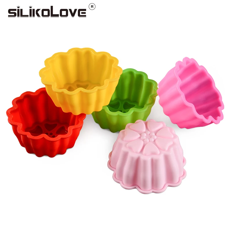 

SILIKOLOVE Multifunctional Mini Muffin Pans Silicone Molds Muffin Cup Nonstick DIY Muffins Cake Bakery Mould
