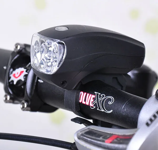 Discount 5 LED Bicycle Light Bike Front Head Light With Adjustable Bracket 3 Modes Flashlight Rear Safe Warning Light Waterproof Light 5