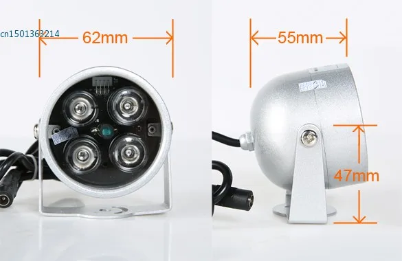 4LED инфракрасный ИК-светильник ночного видения 50 м для IP CCTV CCD камеры