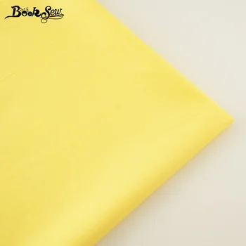 

High Quality Classic Yellow Color Cotton Fabric Twill Fat Quarter Home Textile Material Sewing Cloth Tela For Bed Baby