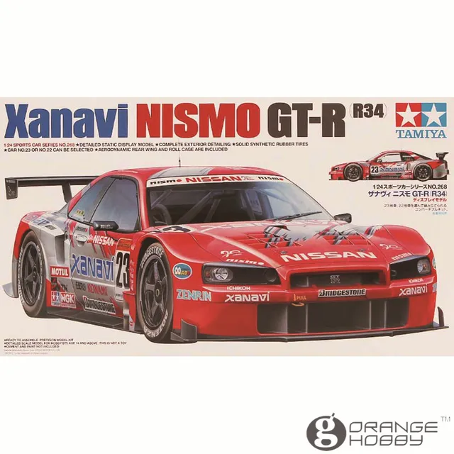 Best Offers OHS Tamiya 24268 1/24 Xanavi Nismo GTR R34 Scale Assembly Car Model Building Kits Best Offers OHS Tamiya 24268 1/24 Xanavi Nismo GTR R34 Scale Assembly Car Model Building Kits