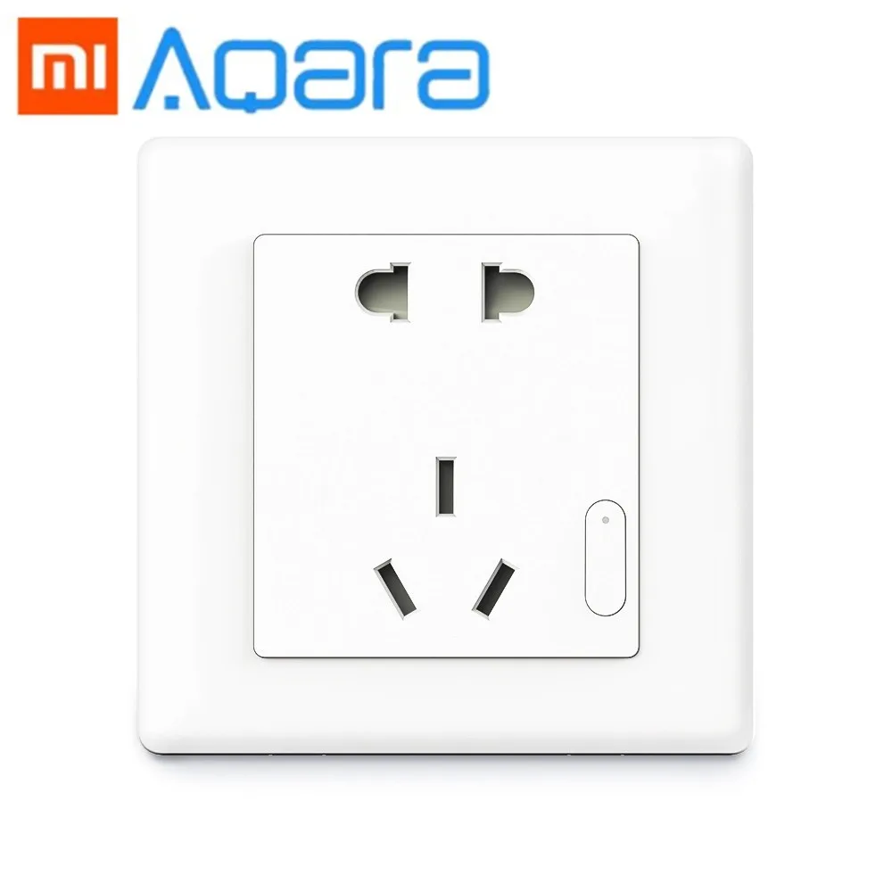 

Xiaomi Aqara Smart Wall Socket ZigBee Wireless Mijia Wifi Remotel Control Wall Socket Switch for Xiaomi Smart Home Kits Socket
