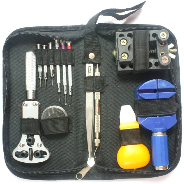 

13-in-1 Watch Case Battery Opener /Link Remover /Screwdrivers /Back Remover Watch Repair Tools Kit