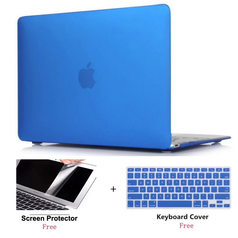 Прорезиненный Жесткий Чехол для Apple MacBook Air 11 13 Retina Pro Touch Bar 12 15 дюймов|Сумки и чехлы
