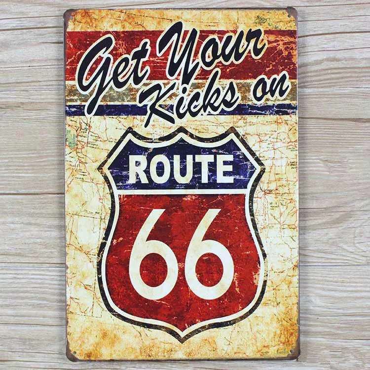 NEW 2015 RO-0121 about route 66 for usa vintage metal tin signs home decor plate wall art craft for bar 20x30cm