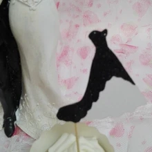 Блеск пользовательские цвет невесты платье кекс закуска топперы душ Свадебные Обручальное девичник пищевой выбирает Декор