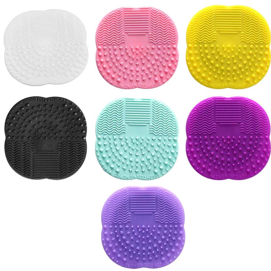 

1 PC 8Colors Silicone Make Up Washing Brush Gel Cleaner Scrubber Tool Cleaning Cosmetic Foundation Makeup Cleaning Mat Pad Tool