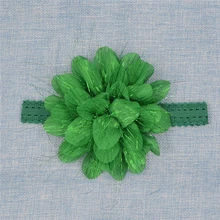 

Hot Sale Cute Baby Girl Kid Toddler Headband Lace band flash Flower Silver Hairband 10 Colors hair Accessories Drop Shipping