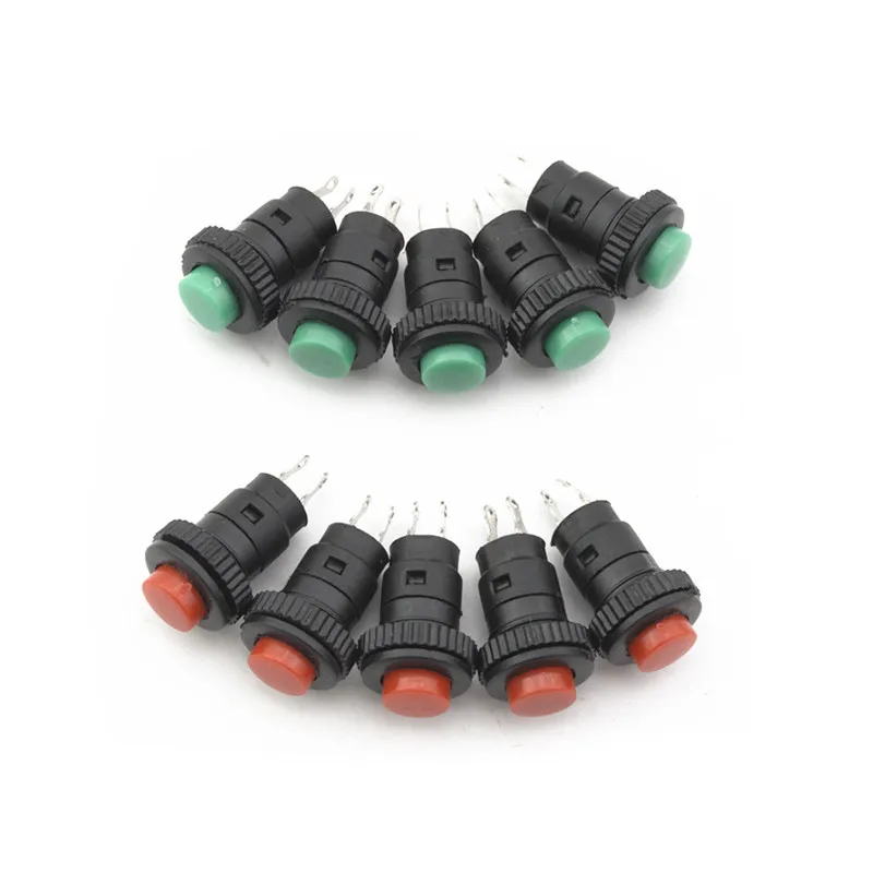 

6pcs self-reset Push Button Switch 10mm Self Return Momentary Push Button Switch