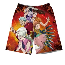 Seven Deadly Sins короткие брюки Meliodas Dragon's Sin of Wrath Elizabeth Liones Ban Hawk мужские летние повседневные шорты брюки