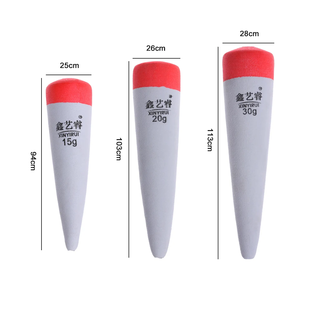 1/3 шт., 15 г, 20 г, 30 г, плавучесть EVA встроенный поплавок морской рыбалки Рыболовные Поплавки сома Щука живец поплавок аксессуары для рыбной ловли - Цвет: 15g 20g 30g