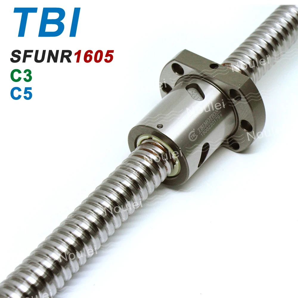 TBI C3 C5 Ballscrew Grind High Precision 1605 Ball screw 500mm with