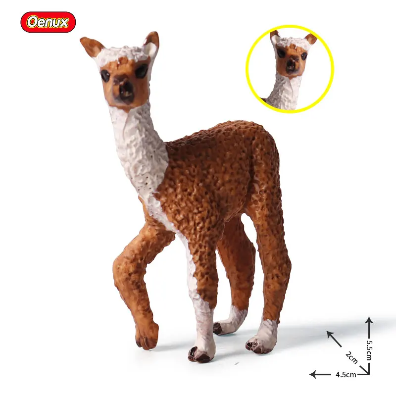 Oenux Моделирование Птицы Животные лошадь корова маленький размер фигурки животных миниатюрная ферма курица Фигурки игрушки для детей подарок - Цвет: Without Box