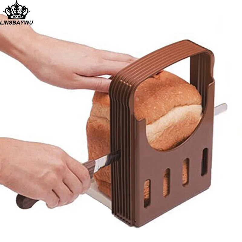 Hot Sale Compace Foldable Practical Bread Cutter Loaf Toast Slicer